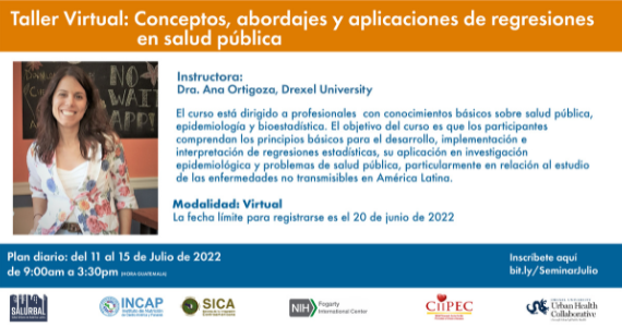 Workshop on regression methods in public health